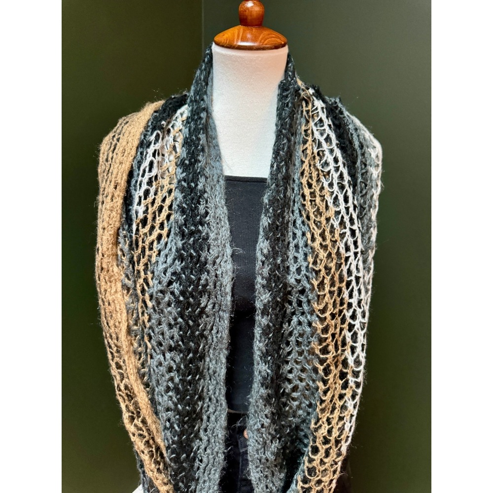 Multicolor Knit Infinity Scarf - Picture 2 of 5